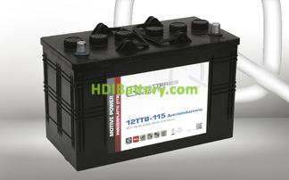 Batera solar plomo acido tubular 12v 115Ah 12TTB-115 Q-bateries 