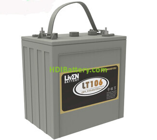 Batera de plomo cido abierto Liven Battery LT106 6V 225Ah 