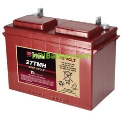Batería de plomo ácido abierto Trojan 27TMH 12V 115Ah 