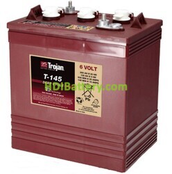 Batería de plomo ácido abierto Trojan T-145 6V 260Ah