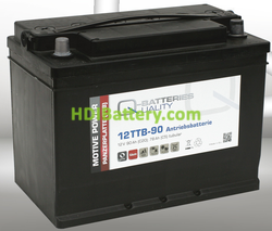 Batería de plomo ácido con placa tubular 12v 90Ah Q-batteries 12TTB-90