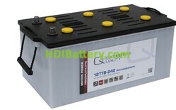 Batería de plomo ácido Q-batteries 12TTB-240 12v 240Ah 