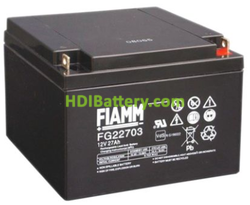 Batería de Plomo AGM FIAMM FG22703 12V 27Ah
