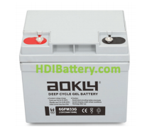Batera para SAI-UPS 12V 33Ah Aokly Power 6-GFM-33G