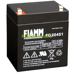 Batera para alarma 12V 4.5Ah Fiamm FG20451