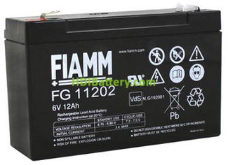 Batera de Plomo AGM FIAMM FG11202 6V 12Ah