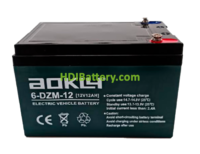 Batería de plomo AGM Aokly Power 6DZM12 12V 12Ah 