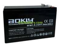 Bater�a de plomo AGM AOKLY POWER 6FM7.5 12 Voltios 7.5 Amperios