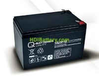 Batera de plomo AGM 12LCP-12 Q-Batteries 12V 13Ah