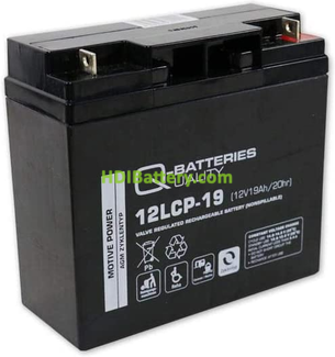 Batera de plomo AGM cclica Q-Batteries 12LCP-19 12v 19Ah 