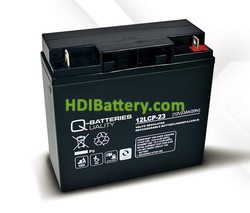 Batería de plomo AGM cíclica 12v 23Ah 12LCP-23 Q-Batteries