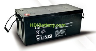 Batera solar agm 12v 243Ah 12LC-225 Q-Batteries
