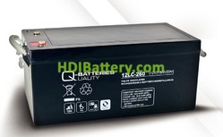 Batería de plomo AGM cíclica 12v 278Ah 12LC-260 Q-Batteries