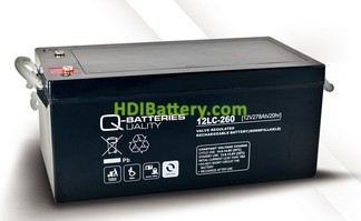 Batera solar agm 12v 278ah 12LC-260 Q-Batteries