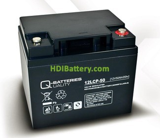 Batera para electromedicina 12V 50Ah Q-Batteries 12LCP-50