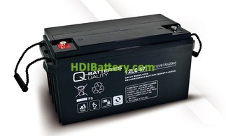Batera de plomo AGM cclica 12v 67Ah 12LC-67 Q-Batteries