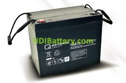 Batería de plomo AGM cíclica 12v 77Ah 12LC-75 Q-Batteries