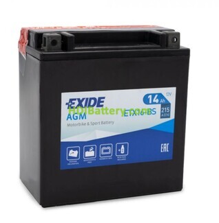 Batería de plomo AGM Exide ETX16-BS 12V 14Ah