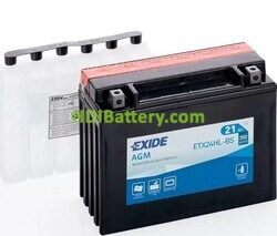 Batería de plomo AGM Exide ETX24HL-BS 12V 21Ah