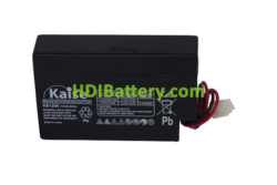 Batería de Plomo AGM Kaise KB1208 12V 0,8Ah