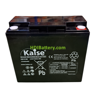 Batera de plomo AGM KAISE KB12180 12V 18Ah 
