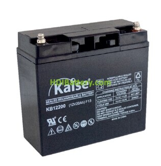 Batera de plomo AGM KAISE KB12200 12V 20Ah