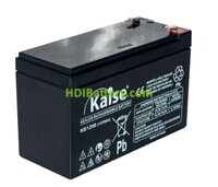 Batería de Plomo AGM Kaise KB1290F1 12V 9Ah