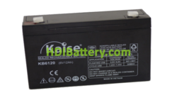 Batera de Plomo AGM Kaise KB6120 6V 12Ah