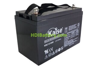 Batera de plomo AGM Kaise KBC121000 12V 100Ah C10