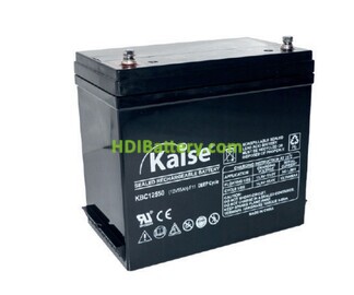 Batera de plomo AGM KAISE KBC12550 12V 55Ah