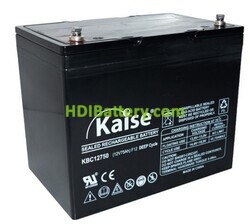 Batería de plomo AGM KAISE KBC12750 12V 75Ah