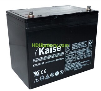 Batera de plomo AGM KAISE KBC12750 12V 75Ah