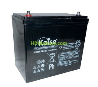 Batera de plomo AGM KAISE KBHR12550 12V 55Ah