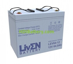 Batería de plomo AGM Liven Battery LEV64-12 12V 64Ah