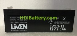 Batería de Plomo AGM Liven Battery LV2.3-12 12V 2.3Ah
