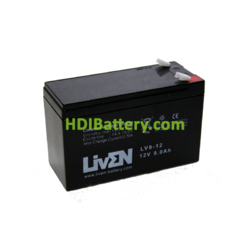 Batería de Plomo AGM Liven Battery LV9-12 12V 9Ah