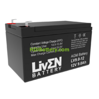 Batera de Plomo AGM Liven Battery LV9-12 12V 9Ah