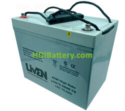 Batería de plomo AGM Liven Battery LVH12-280WFR 12V 75Ah 
