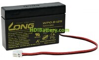 Batera de plomo AGM Long WP0.8-12JST 12V 0.8Ah