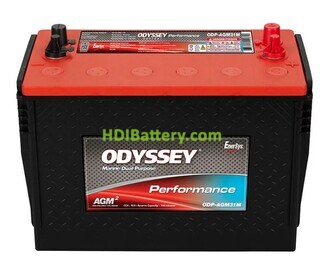 Batera de plomo AGM Odyssey ODP-AGM31 - 31-925S 12V 92Ah 925A