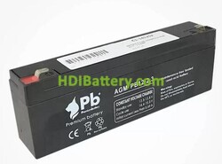 Batería de plomo AGM Premium Battery PB12-2.3 12V 2.3Ah