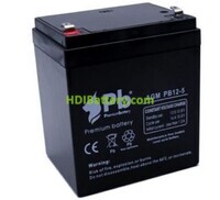 Batera de plomo AGM Premium Battery PB12-5 12V 5Ah
