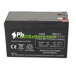 Batería de plomo AGM Premium Battery PB12-7 12V 7Ah