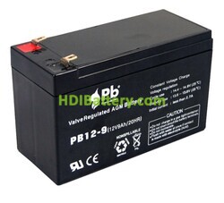 Batería de plomo AGM Premium Battery PB12-9 12V 9Ah
