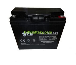 Batera de plomo AGM Premium Battery PBX12-20 12V 20Ah