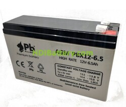 Batería de plomo AGM Premium Battery PBX12-6.5 12V 6.5Ah