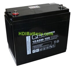 Batería de plomo AGM Q-Batteries 12AGM-105 12V 145Ah