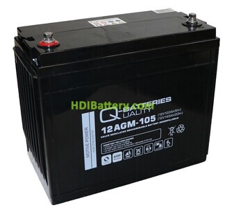 Batera de plomo AGM Q-Batteries 12AGM-105 12V 145Ah