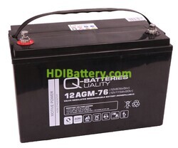 Batería de plomo AGM Q-Batteries 12AGM-76 12V 115Ah