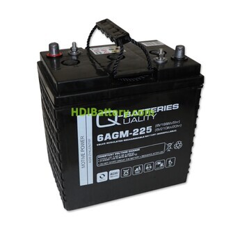 Batera de plomo AGM Q-Batteries 6AGM225 6V 210Ah